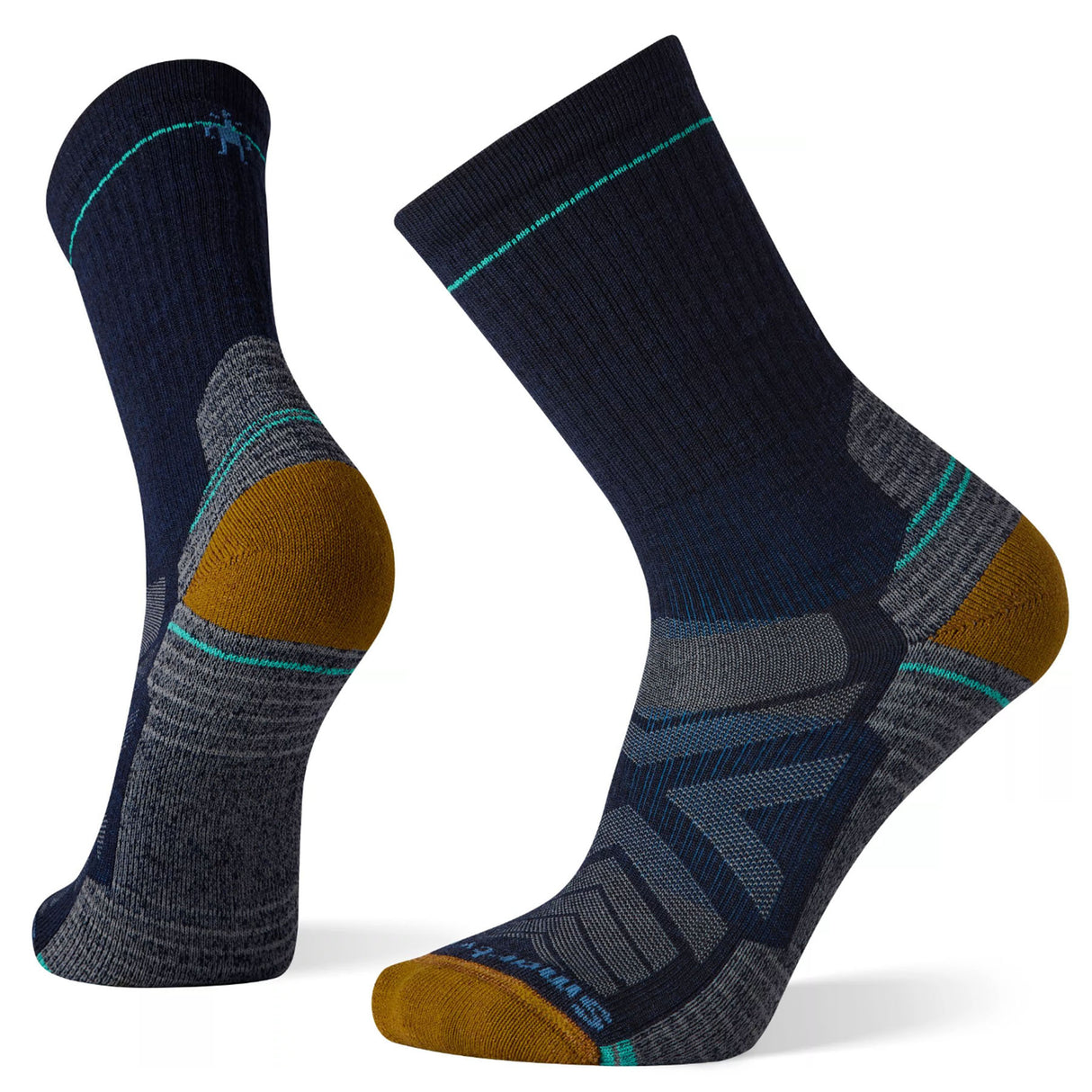Smartwool Men's Hike Light Cushion Crew Socks Twilight/Pewter / Medium (UK 5-7.5)-Twilight/Pewter / Large (UK 8-10.5)-Twilight/Pewter / X-Large (UK 11-13.5)-Deep Navy / Medium (UK 5-7.5)-Deep Navy / Large (UK 8-10.5) - 53 Degrees North