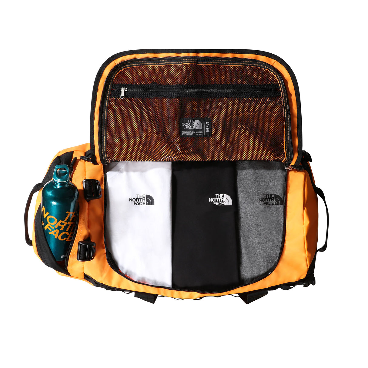The North Face Base Camp Duffel Bag - Medium Summit Navy-TNF Black-TNF Black-Summit Gold-TNF Black-TNF Red-TNF Black - 53 Degrees North
