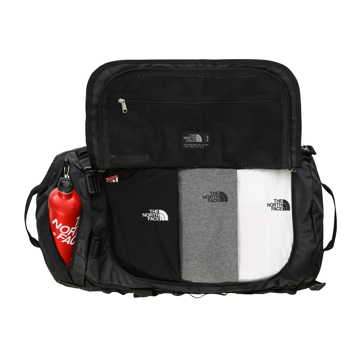 The North Face Base Camp Duffel Bag - Medium Summit Navy-TNF Black-TNF Black-Summit Gold-TNF Black-TNF Red-TNF Black - 53 Degrees North