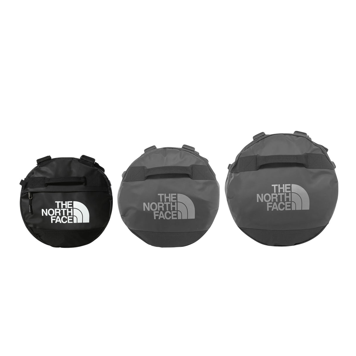 The North Face Base Camp Duffel Bag - Small Anthracite Grey Conrad-Opal Frost TNF Postcard-Stone Slab/Granite Grey-White Ash/Calacatta-Metal Pink/Hushed Laven - 53 Degrees North