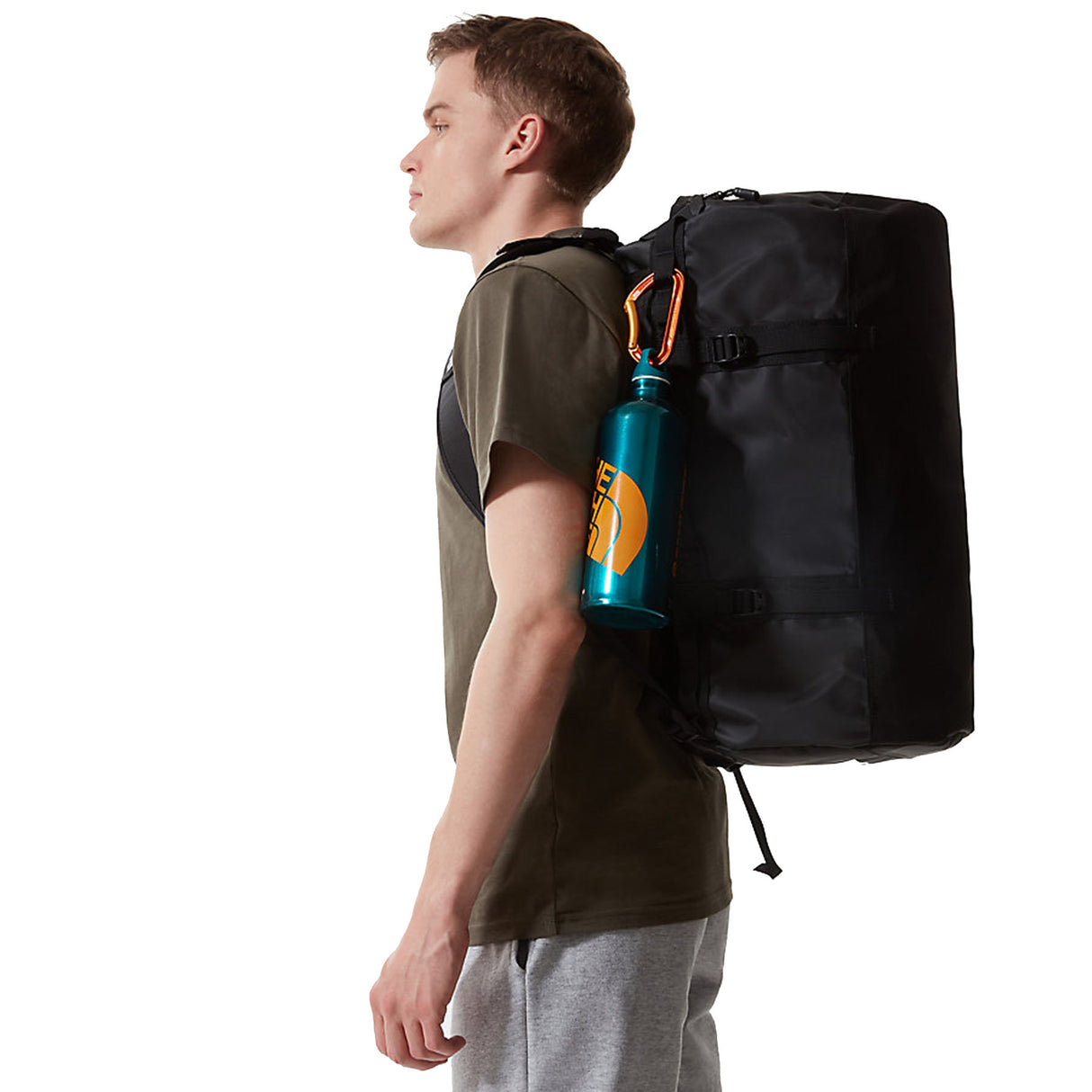 The North Face Base Camp Duffel Bag - Small Anthracite Grey Conrad-Opal Frost TNF Postcard-Stone Slab/Granite Grey-White Ash/Calacatta-Metal Pink/Hushed Laven - 53 Degrees North