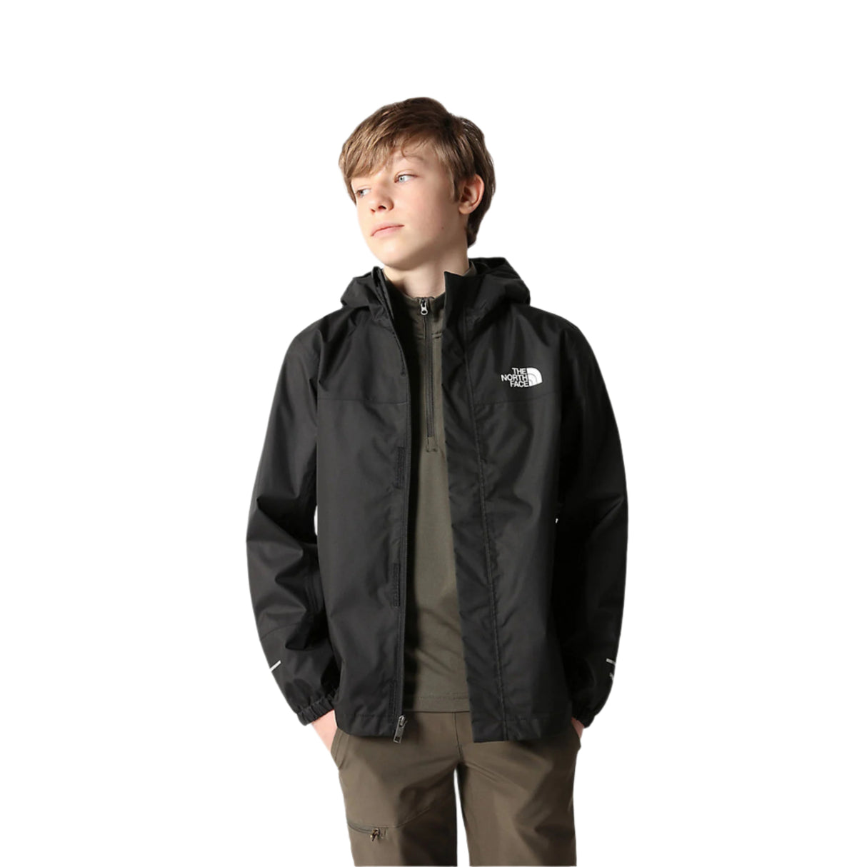 The North Face Boys' Antora Rain Jacket TNF Black/TNF Black / Age 5-6-TNF Black/TNF Black / Age 7-8-TNF Black/TNF Black / Age 10-TNF Black/TNF Black / Age 12-TNF Black/TNF Black / Age 14-16 - 53 Degrees North
