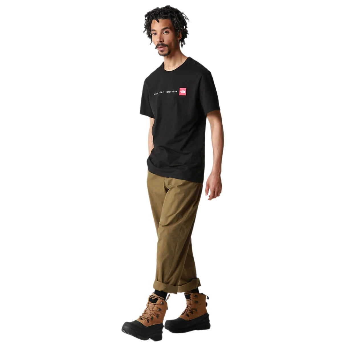 The North Face Men's Short Sleeve Never Stop Exploring T-Shirt Summit Gold / Small-Summit Gold / Medium-Summit Gold / Large-Summit Gold / X-Large-Summit Gold / XX-Large - 53 Degrees North
