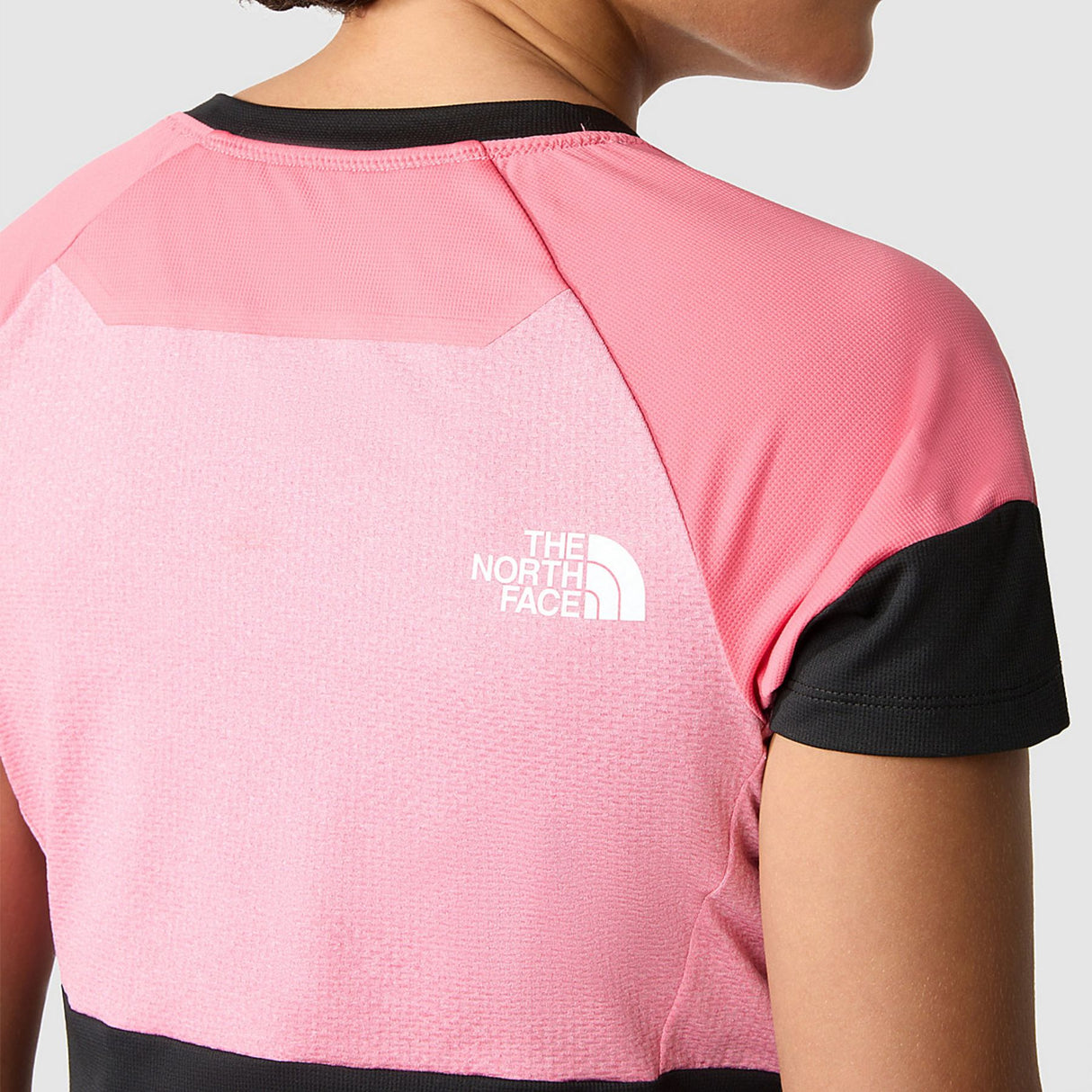 The North Face Women's Bolt Tech T-shirt Cosmo Pink/TNF Black / X-Small-Cosmo Pink/TNF Black / Small-Cosmo Pink/TNF Black / Medium-Cosmo Pink/TNF Black / Large - 53 Degrees North