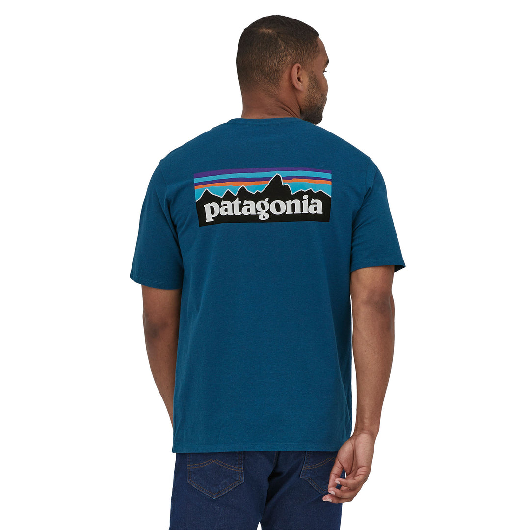 Patagonia Men's P-6 Logo Responsibili-Tee #color_wavy-blue