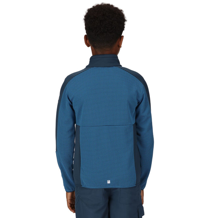 Regatta Kid's Junior Highton Full Zip Fleece II #color_indigo-blue-blue-wing