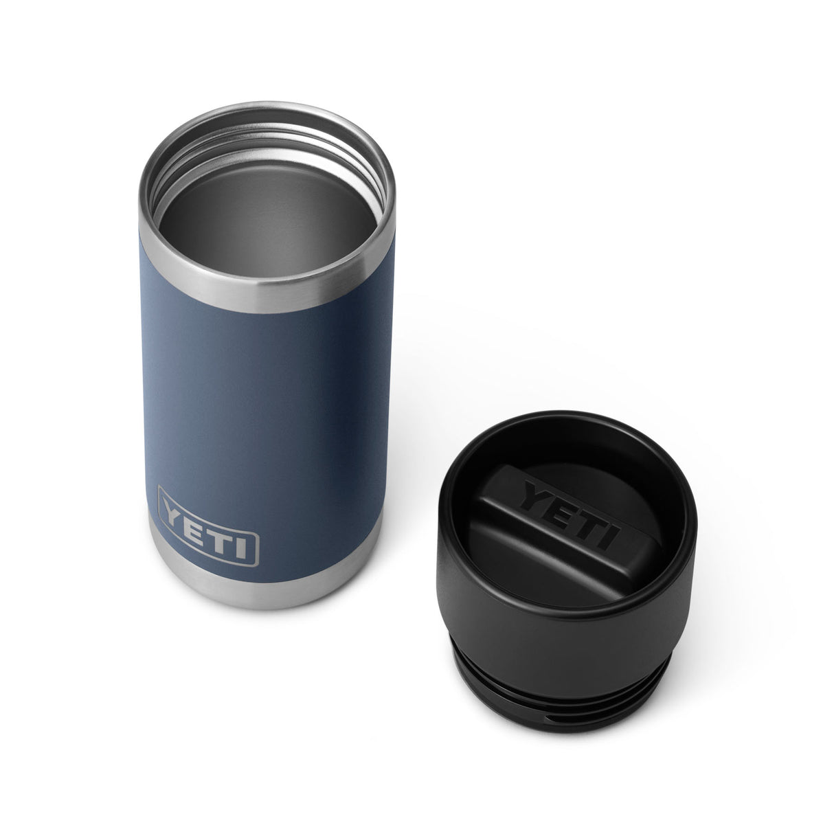 YETI Rambler 12 oz (354 ml) Bottle with HotShot Cap Ridgeline-Rescue Red-Navy-White-Black - 53 Degrees North