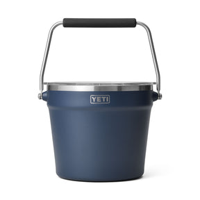 YETI Rambler 7.6 L Beverage Bucket Navy-White-Tropical Pink #- 53 Degrees North 