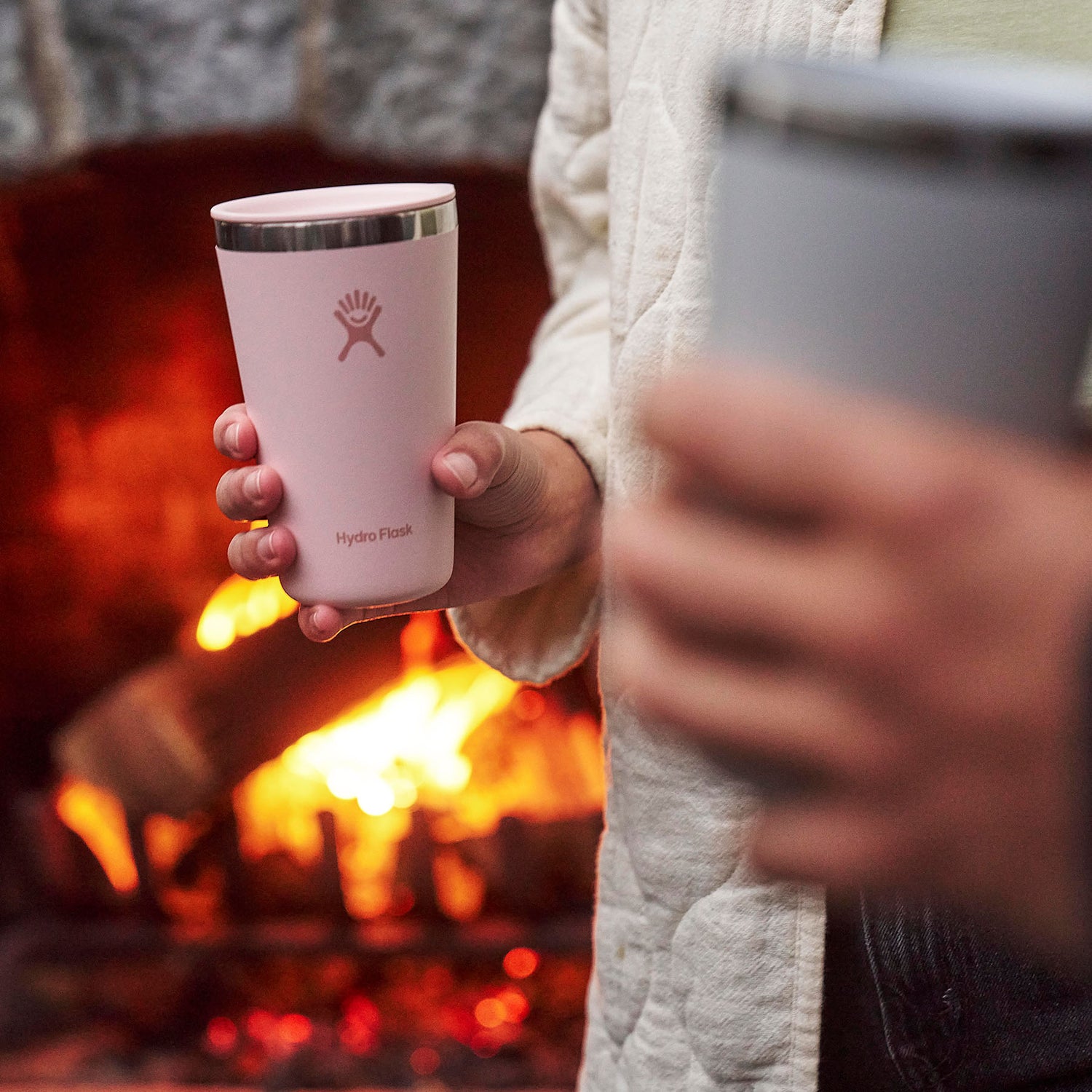 Hydro Flask 16oz All Around Tumbler Press In Lid Tumbler Birch-Trillium #- 53 Degrees North 