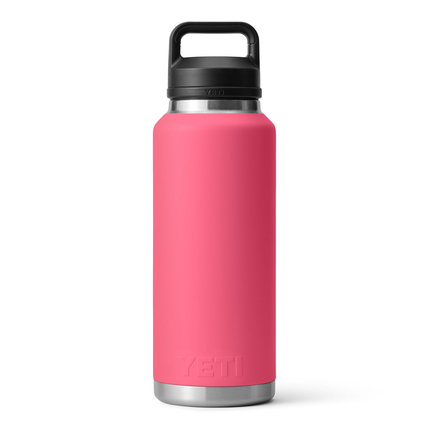 YETI Rambler 46 oz (1.4 L) Bottle with Chug Cap Black Forest Green-Tropical Pink-Rescue Red-Navy #- 53 Degrees North 