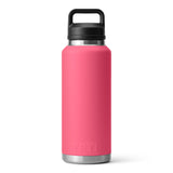 YETI Rambler 46 oz (1.4 L) Bottle with Chug Cap Black Forest Green-Tropical Pink-Rescue Red-Navy #- 53 Degrees North 