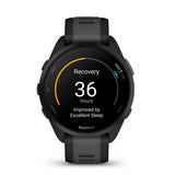 Garmin Forerunner 165 GPS Smartwatch Black & Slate Grey-Mist Grey & Whitestone #- 53 Degrees North 