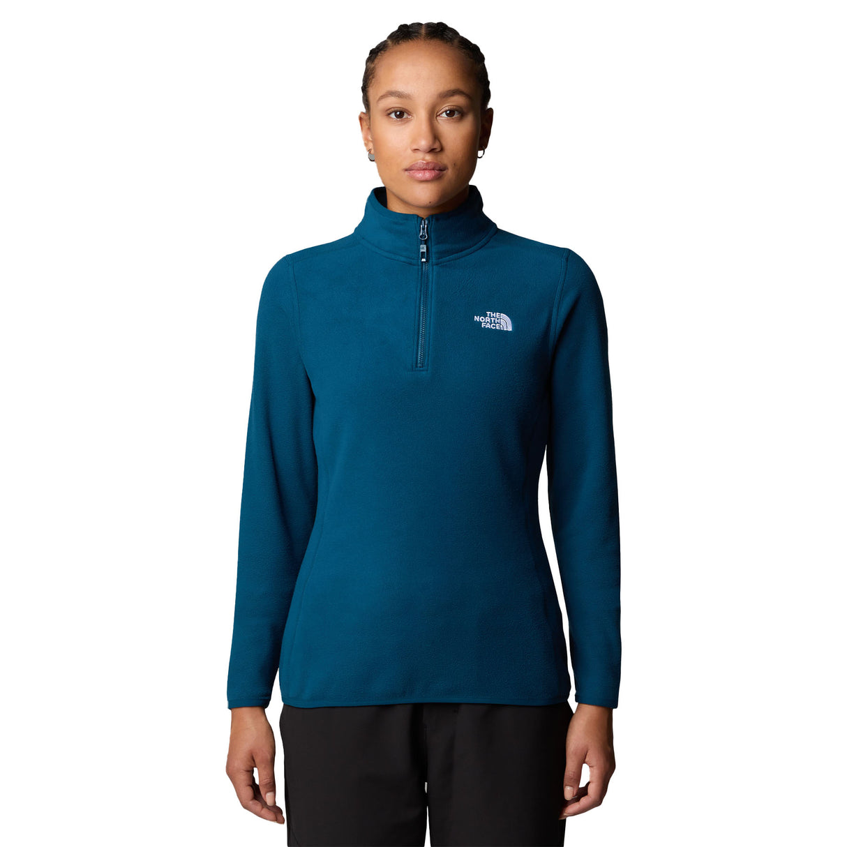 The North Face Women's 100 Glacier 1/4 Zip Fleece Midnight Petrol / X-Small-Midnight Petrol / Small-Midnight Petrol / Medium-Midnight Petrol / Large-Midnight Petrol / X-Large #- 53 Degrees North 