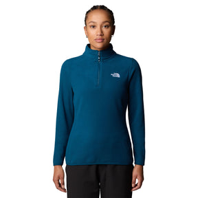 The North Face Women's 100 Glacier 1/4 Zip Fleece Midnight Petrol / X-Small-Midnight Petrol / Small-Midnight Petrol / Medium-Midnight Petrol / Large-Midnight Petrol / X-Large #- 53 Degrees North 