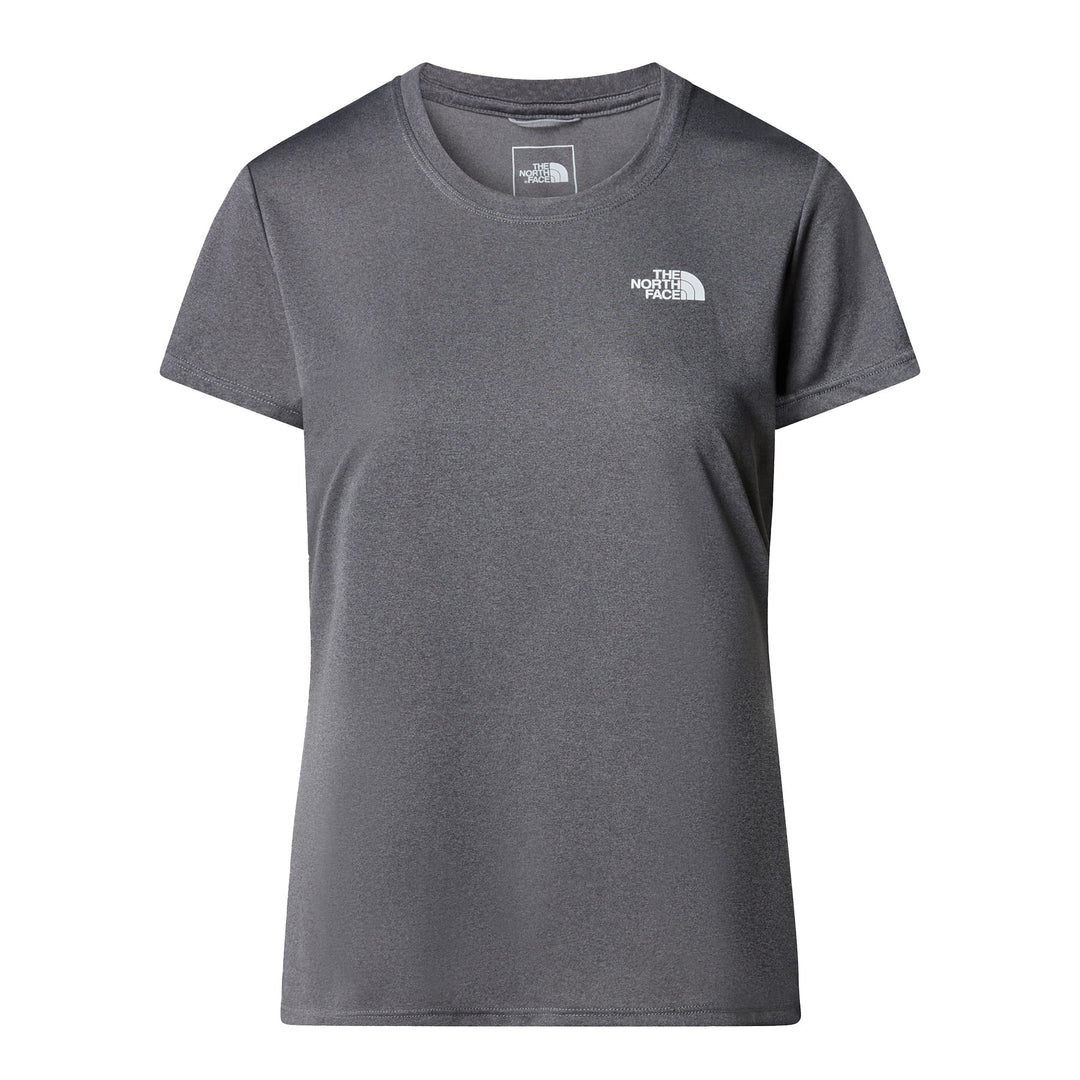 The North Face Women's Reaxion Amp Crew #color_smoked-pearl-dark-heather