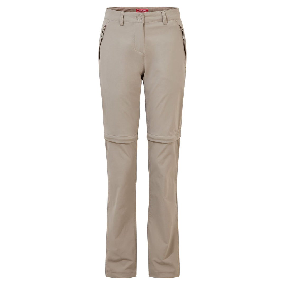 Craghoppers Women's NosiLife Pro II Convertible Trousers #color_mushroom#