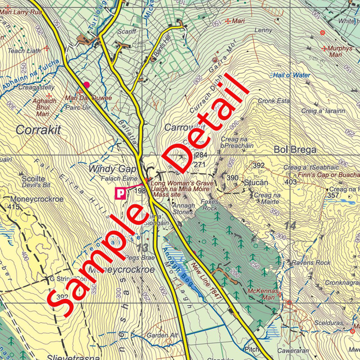EastWest Mapping Cooley Waterproof Map Default Title #- 53 Degrees North 