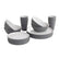 Outwell Gala 4 Person Dinner Set Grey Mist / One Size #- 53 Degrees North 