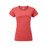 Mountain Equipment Women's Headpoint Skyline T-Shirt Rosewood / X-Small-Rosewood / Small-Rosewood / Medium-Rosewood / Large-Rosewood / X-Large #- 53 Degrees North 