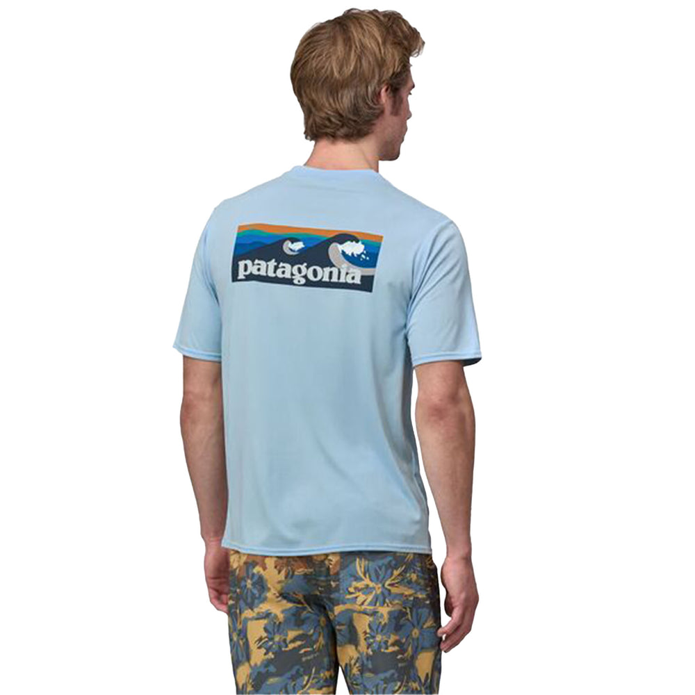 Patagonia Men's Cap Cool Daily Graphic Shirt - Waters #color_boardshort-logo-milkweed-mauve-x-dye