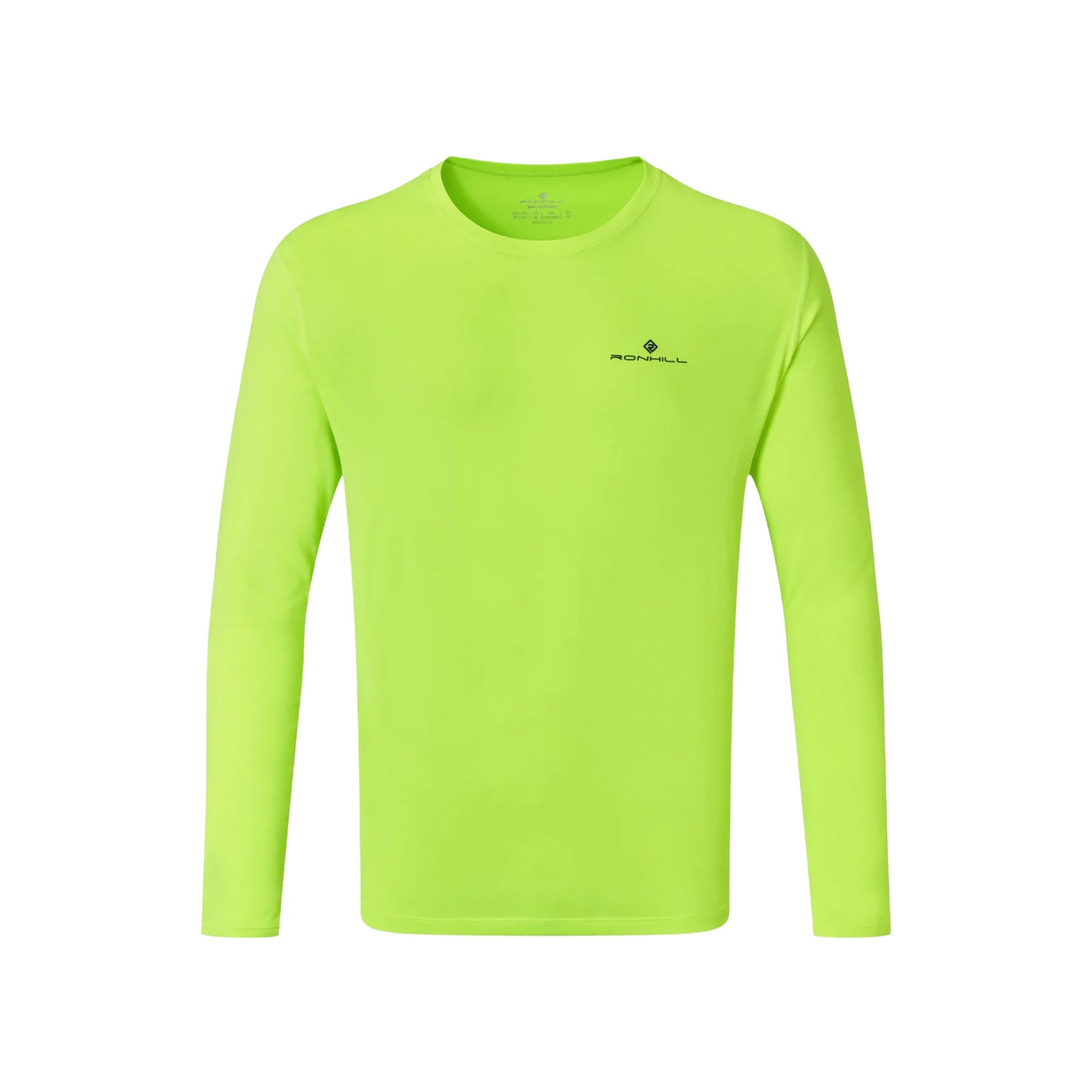 Ronhill Men's Core Long Sleeve Tee Fluo Yellow / Small-Fluo Yellow / Medium-Fluo Yellow / Large-Fluo Yellow / X-Large #- 53 Degrees North 