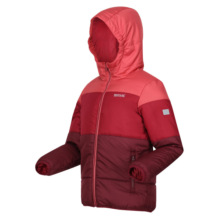 Regatta Kids' Lofthouse VII Hooded Jacket #color_mineral-red-rumba-red-burgundy