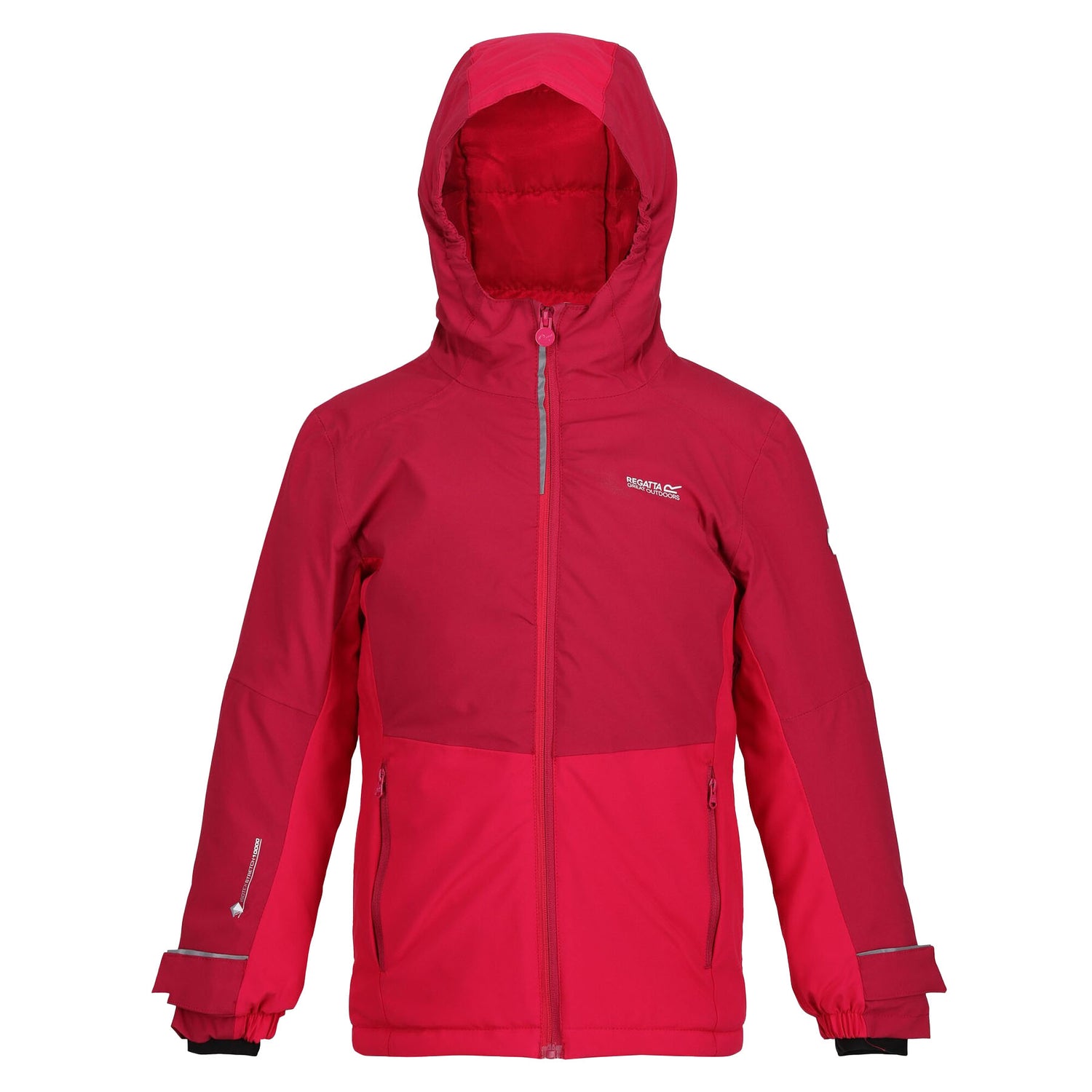 Regatta Kids Kids' Highton Padded Waterproof Jacket III Berry Pink/Pink Potion / Age 3-4-Berry Pink/Pink Potion / Age 5-6-Berry Pink/Pink Potion / Age 7-8-Berry Pink/Pink Potion / Age 9-10-Berry Pink/Pink Potion / Age 11-12 #- 53 Degrees North 