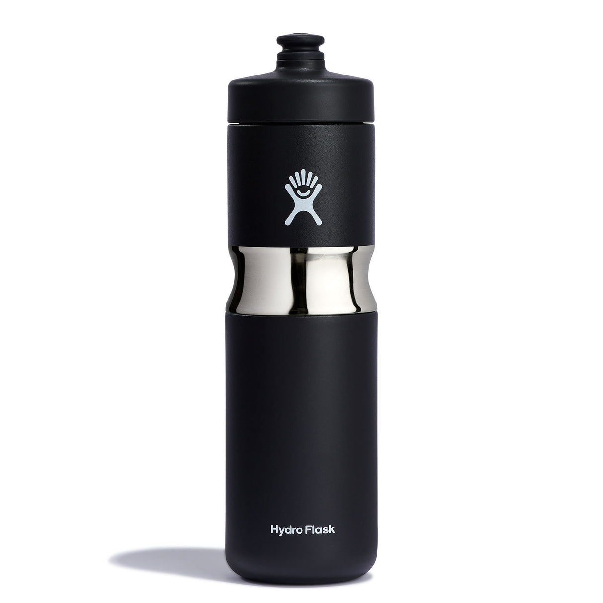 Hydro Flask 20oz (590 ml) Wide Mouth Insulated Sport Bottle Indigo-Black-Goji-Trillium #- 53 Degrees North 