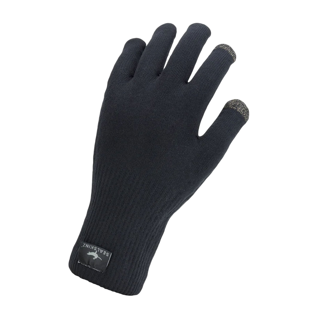 Sealskinz Anmer Waterproof All Weather Ultra Grip Knitted Gloves Black / Small-Black / Medium-Black / Large-Black / X-Large #- 53 Degrees North 