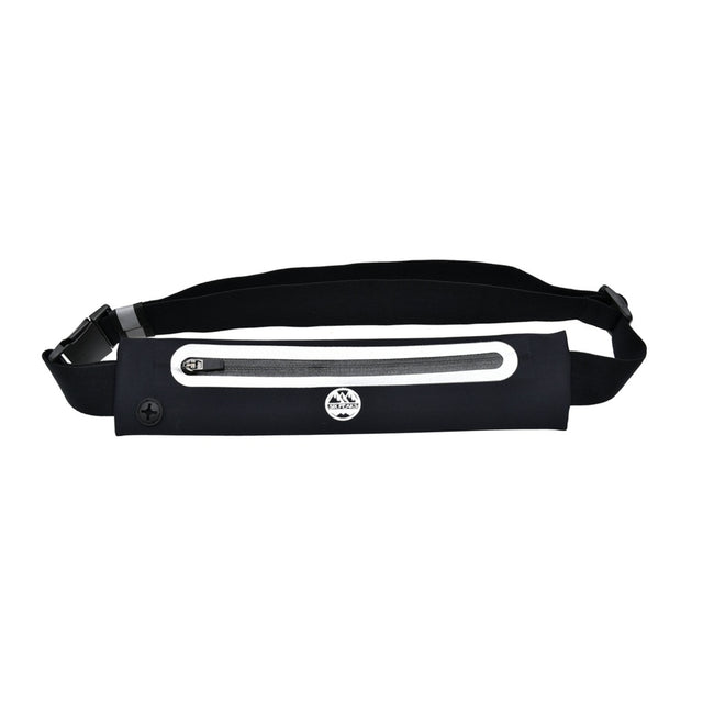 Six Peaks Reflective Running Expandable Waist Belt Black #- 53 Degrees North 