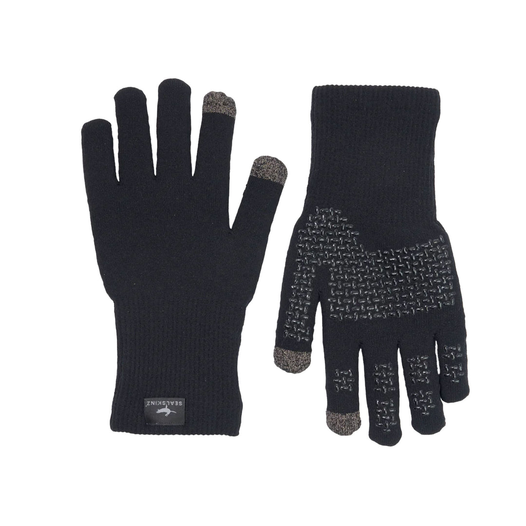Seal Skinz Anmer Waterproof All Weather Ultra Grip Knitted Gloves #color_black