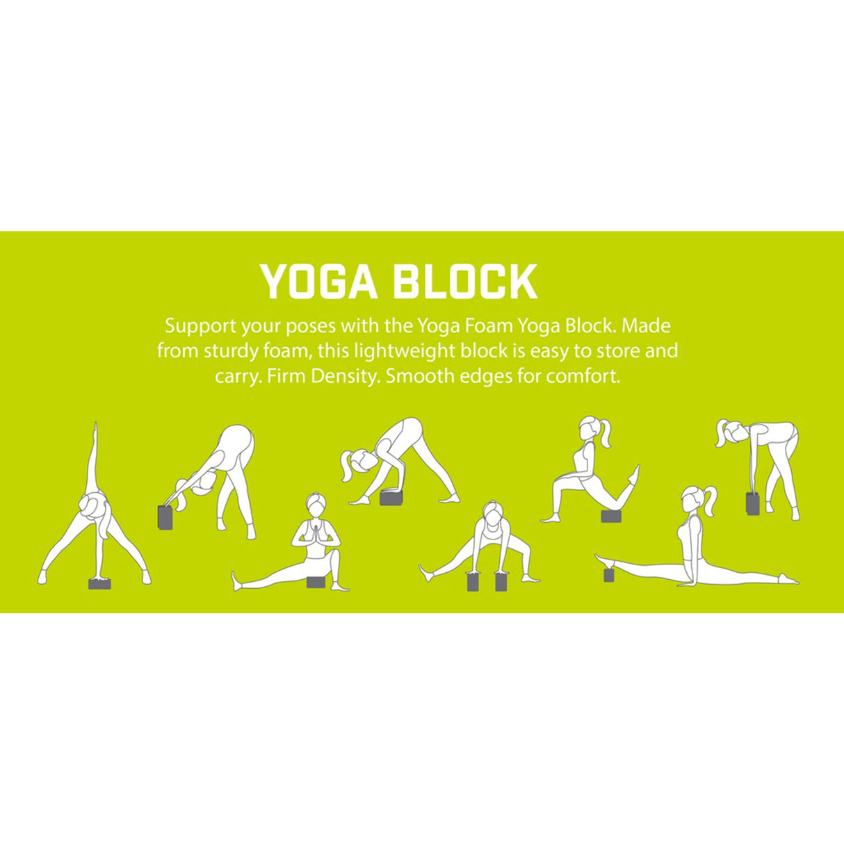Urban Fitness Marbled Yoga Block Black/White #- 53 Degrees North 
