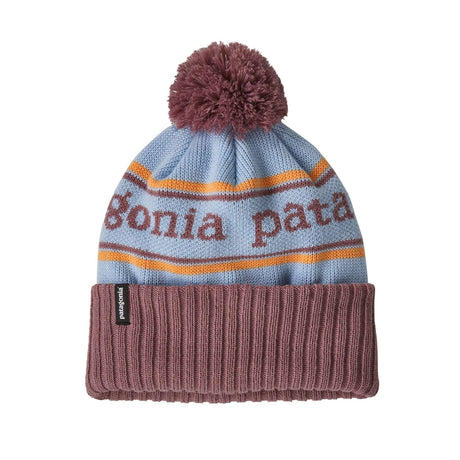 Patagonia Kids' Powder Town Beanie Park Stripe/Endless Blue-Park Stripe/Brisk Purple-Park Stripe/Wispy Green #- 53 Degrees North 
