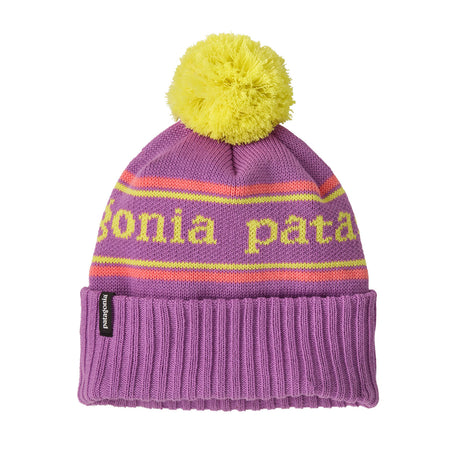 Patagonia Kids' Powder Town Beanie Park Stripe/Endless Blue-Park Stripe/Brisk Purple-Park Stripe/Wispy Green #- 53 Degrees North 