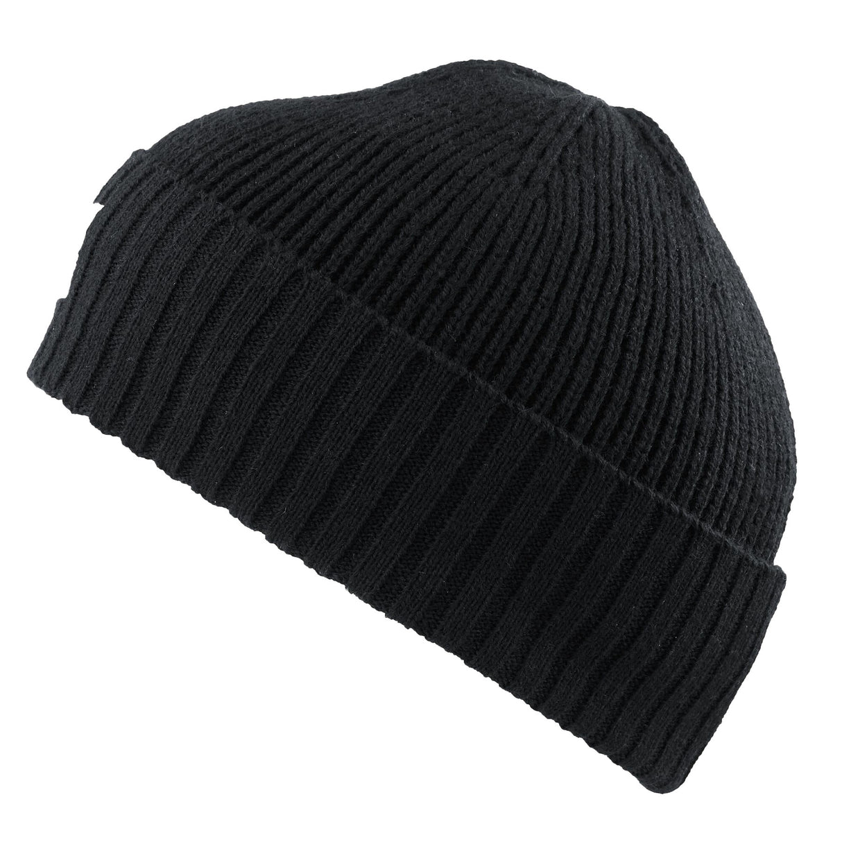 Kathmandu Unisex Badge Beanie Light Grey Marl / One Size-Black / One Size #- 53 Degrees North 