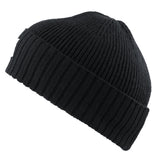 Kathmandu Unisex Badge Beanie Light Grey Marl / One Size-Black / One Size #- 53 Degrees North 