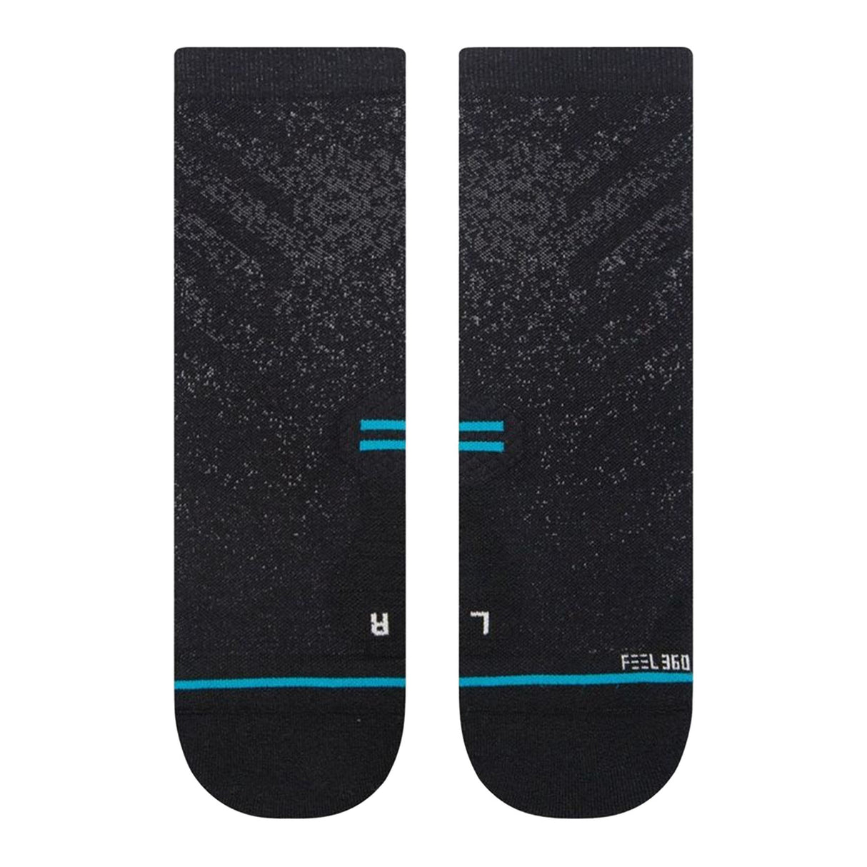 Stance Run Light Quarter Socks Black / Small-Black / Medium-Black / Large #- 53 Degrees North 