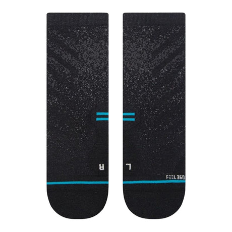 Stance Run Light Quarter Socks Black / Small-Black / Medium-Black / Large #- 53 Degrees North 