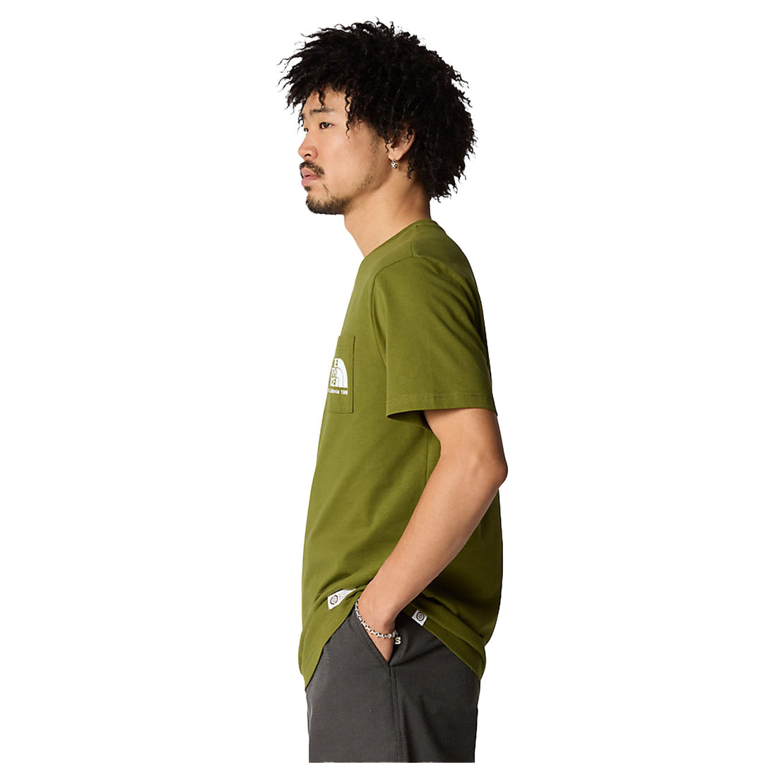 The North Face Men's Berkeley California Pocket Short Sleeve T-shirt  #color_forest-olive