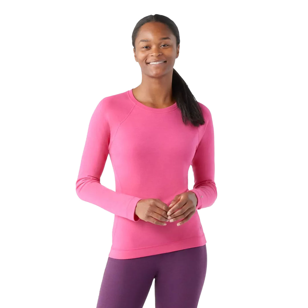 Smartwool Women's Classic Thermal Merino Base Layer Crew Shirt #color_power-pink