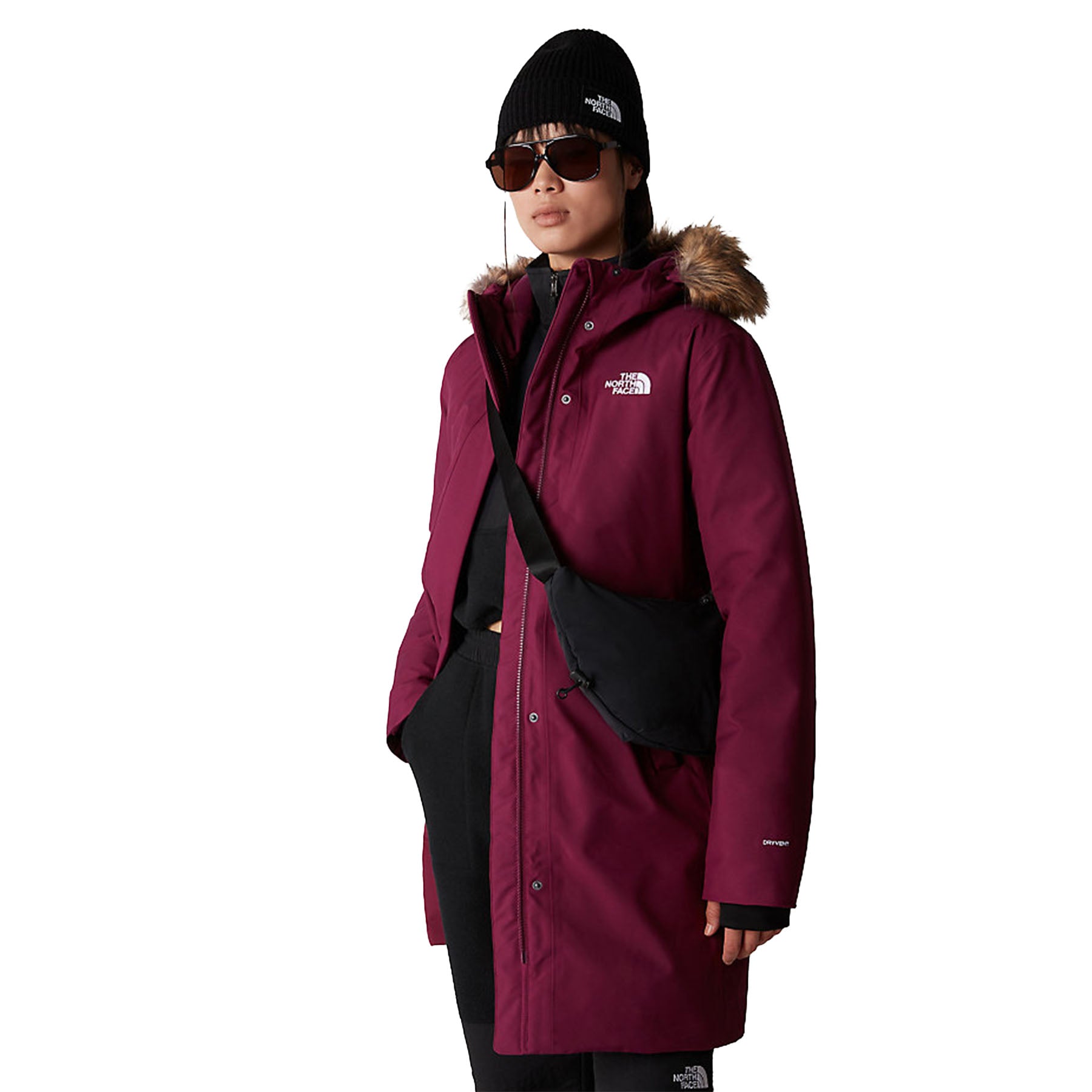 North face shop arctic parka purple