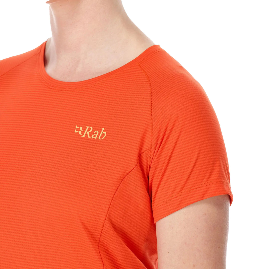 Rab Women's Sonic Technical T-shirt #color_red-grapefruit