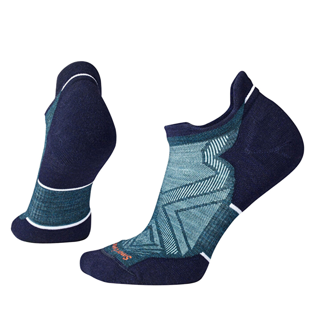 Smartwool Women's Run Targeted Cushion Low Ankle Socks #color_twilight-blue
