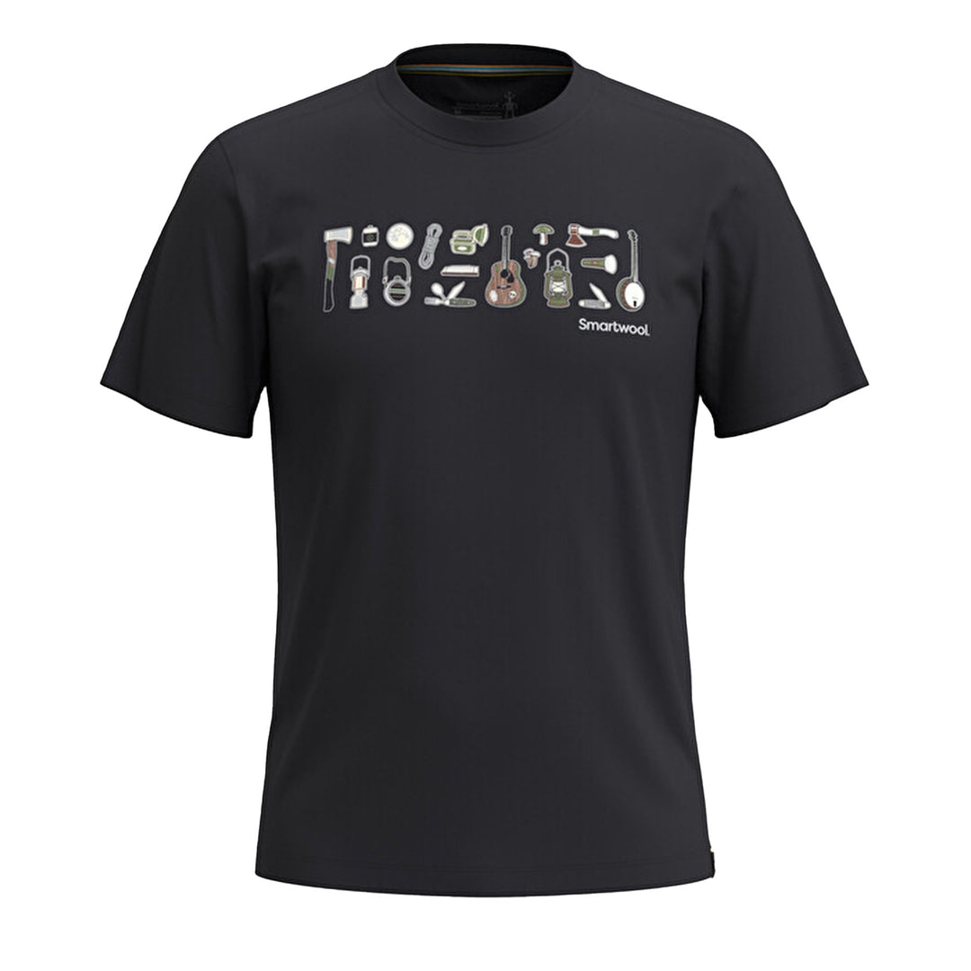 Smartwool Men's Gone Camping Graphic Short Sleeve Tee #color_black