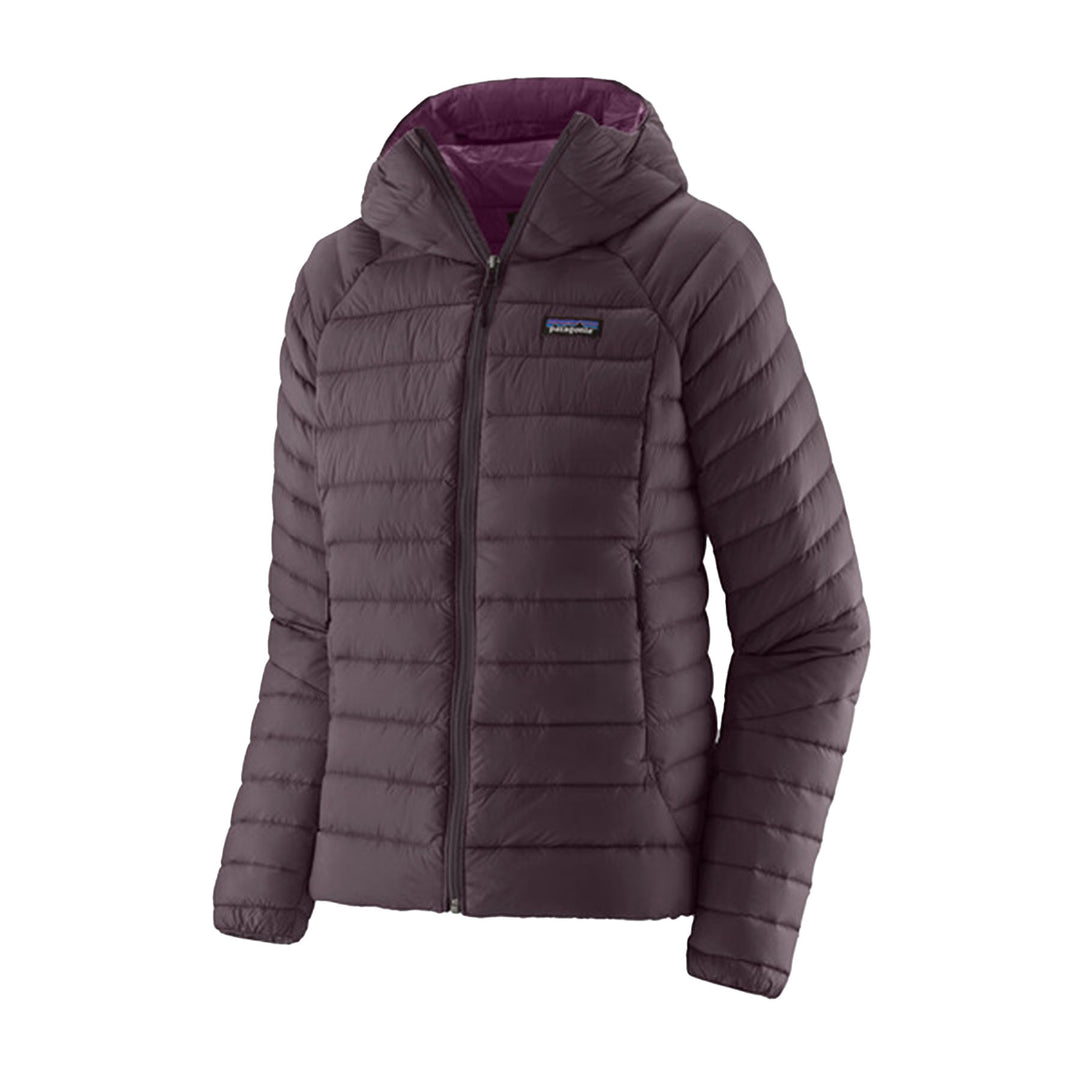 Patagonia Women's Down Sweater Hoody #color_obsidian-plum