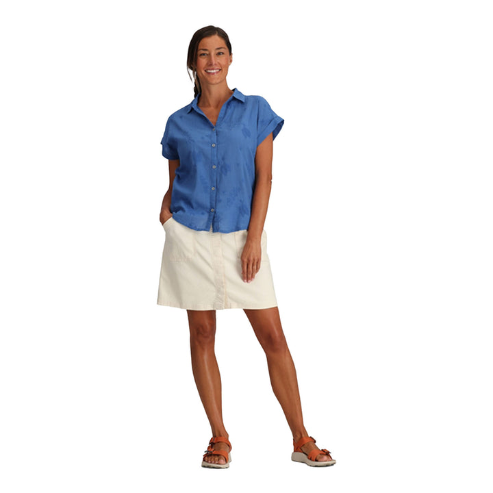 Royal Robbins Women's Oasis Short Sleeve #color_chicory-blue