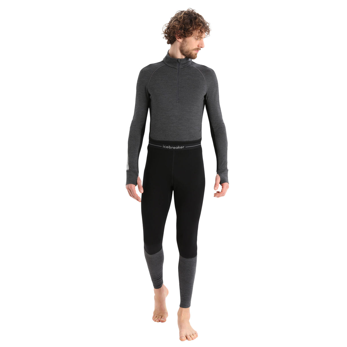 Icebreaker Men's Zoneknit 260 Baselayer Leggings Black/Jet Heather / Small-Black/Jet Heather / Medium-Black/Jet Heather / Large-Black/Jet Heather / X-Large #- 53 Degrees North 