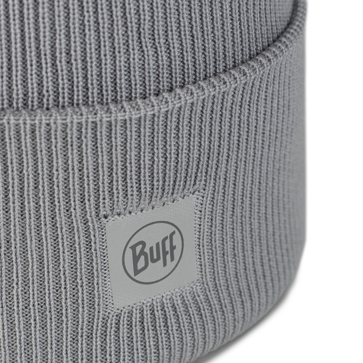 BUFF Crossknit Beanie Hat Solid Black-Solid Light Grey-Night Blue-Iris #- 53 Degrees North 