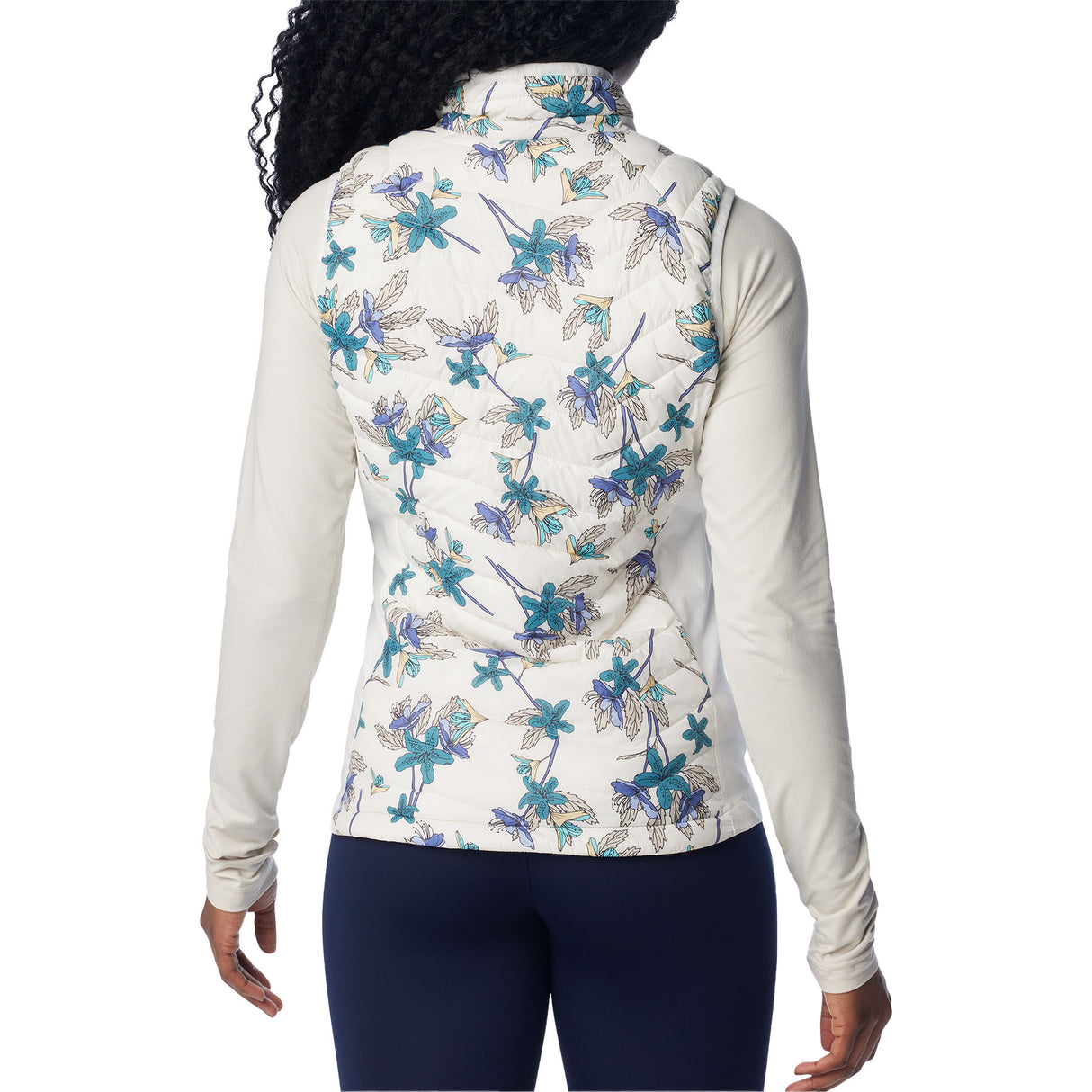 Columbia Women's Powder Pass Vest Sea Salt Tiger Lilies / X-Small-Sea Salt Tiger Lilies / Small-Sea Salt Tiger Lilies / Medium-Sea Salt Tiger Lilies / Large-Sea Salt Tiger Lilies / X-Large #- 53 Degrees North 