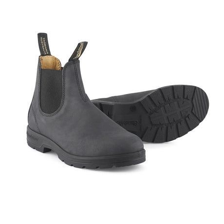 Blundstone Men's Classic Rustic Leather Boots Rustic Black / UK 8-Rustic Black / UK 9-Rustic Black / UK 10-Rustic Black / UK 11-Rustic Black / UK 12 #- 53 Degrees North 
